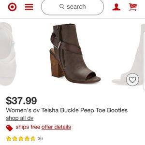 Target womens buckle peep toe booties